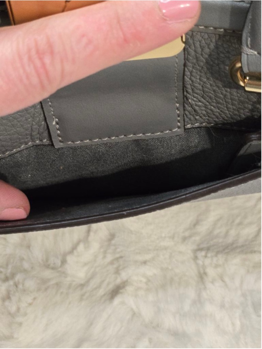 NWOT Coach Grace Carryall in Gold/Granite - Picture 10 of 16
